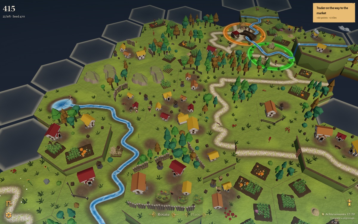 Wandermere — a grown world of hex tiles
